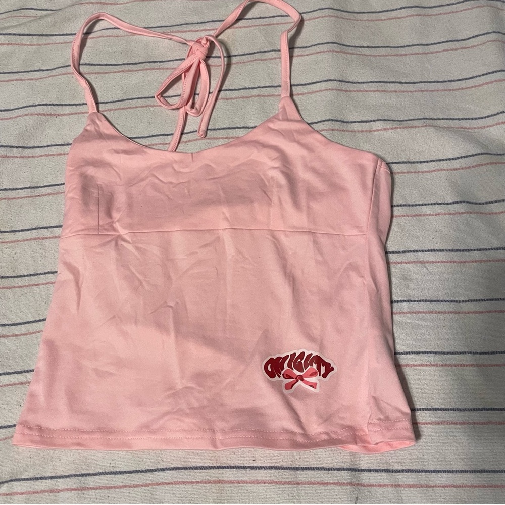 5/$25 SALE Pink Graphic Size Medium Tank Top